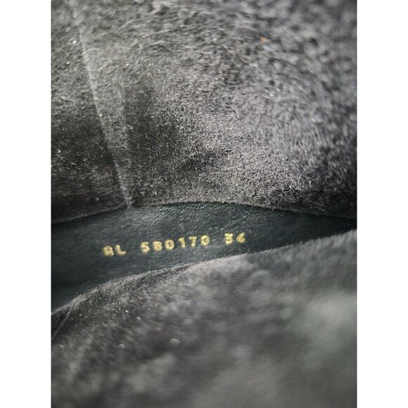 Saint Laurent Women's Black Suede Kiki Over the Knee Tall Boots Size 36 - Picture 8 of 9